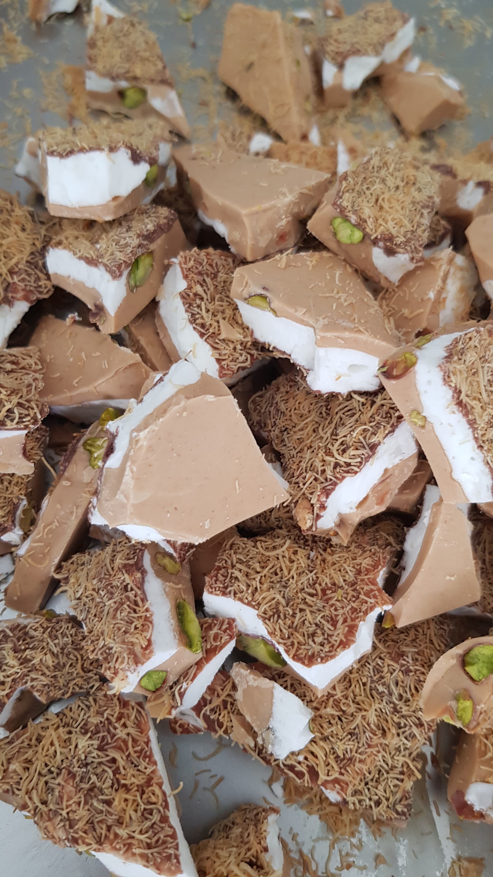 Knafeh Toffee Pile