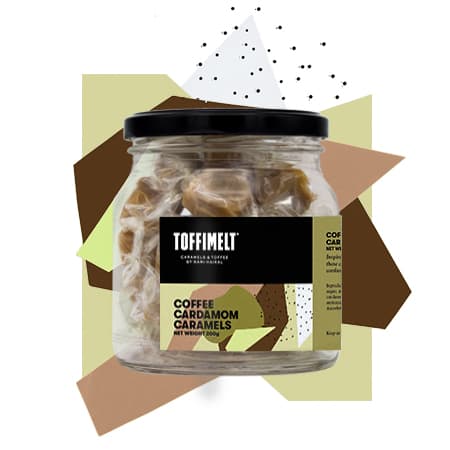 Coffee Cardamom Caramels Jar