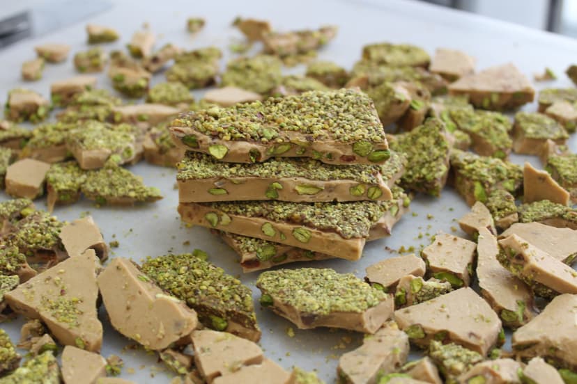 Pistachio Toffee Crunch Stack