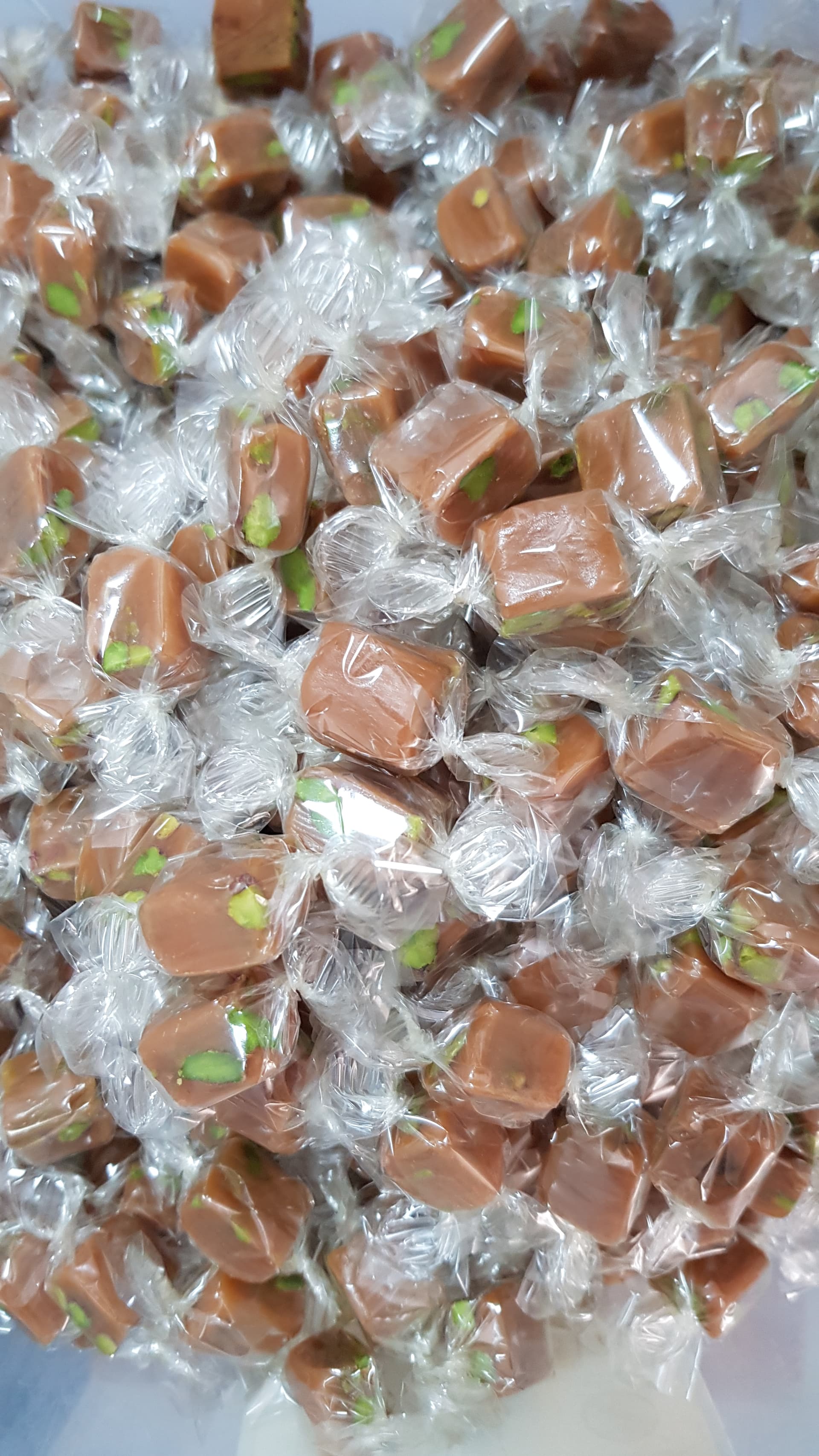 Rose Water & Pistachio Caramels Pile